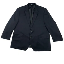 Michael Kors Blazer Mens 50R Navy Blue 2 Button Macys Jacket Lined Stretch