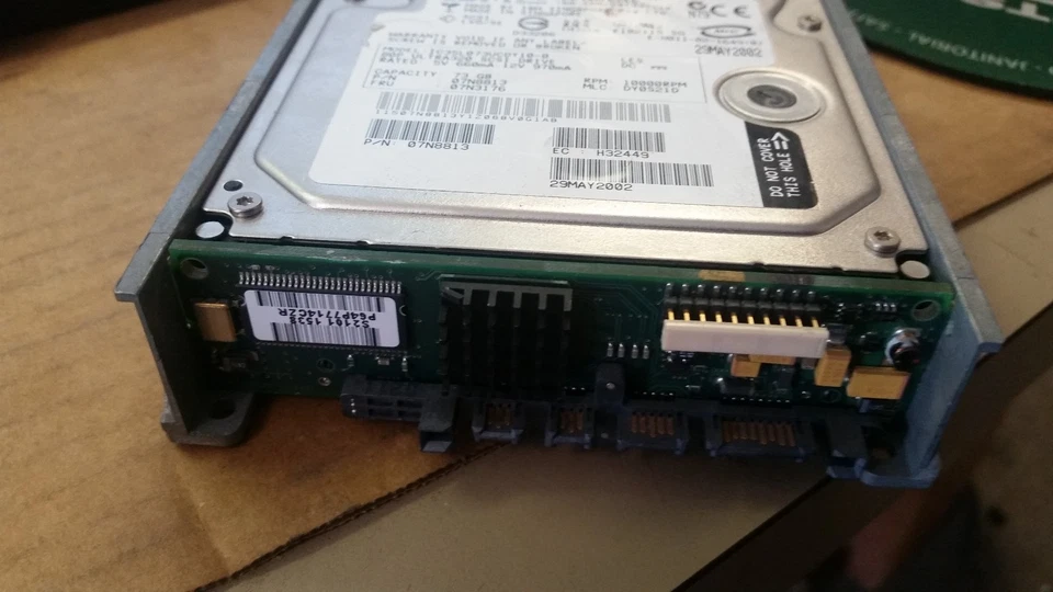 IBM 73GB 10K 07N8813 07N3176 SCSI Hard Drive HDD with SSA Server Tray - Image 2 of 2