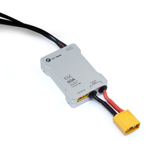 FLYWING 3-6S ESC Fahrtenregler 60A mit 7,4V 5A S-BEC für 450 RC Hubschrauber - Picture 9 of 16