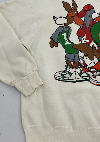 Vtg Looney Tunes Cross Colors Sweat Shirt Sz L Kris Kross Logo Hip Hop Taz Bugs - Picture 9 of 10