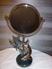 SPI Brass Dolphin & Turtle Mirror