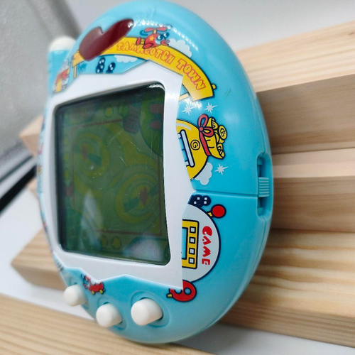 BANDAI O-uchi no Deka Tamagotchi Virtual Pet Big Blue Ver 2005 Town Japan Tested - Picture 6 of 17