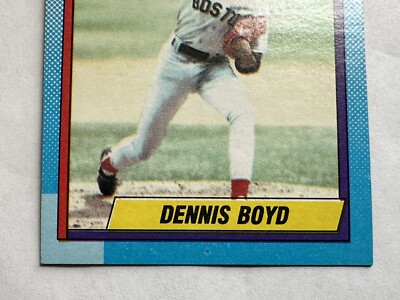 1990 Topps #544 Dennis Boyd *Error Card*-Major Ink Shift
