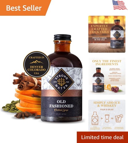 Artisanal Old Fashioned Syrup - Craft 32 Cocktails with Organic Demerara Sugar