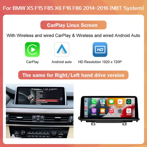 Wireless CarPlay Andriod Auto Touchscreen For BMW X5 F15 F85 X6 F16 F86 NBT Navi - Picture 9 of 13