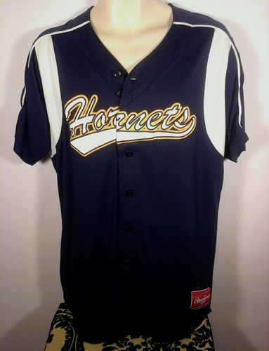 Camiseta deportiva vintage de los Charlotte Hornets #22 de los Rawlings azul grande - Imagen 2 de 3