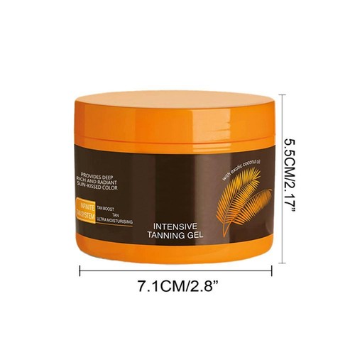 Gold Shimmer Intensive Tanning Gel With Coconut Oil New - Picture 7 of 16
