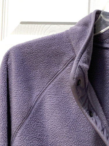 Sonoma Plüsch Top Langarm Lavendel Weich Polarfleece Freizeit Arbeit Gr. XL  - Bild 13 von 24