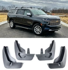 Front Rear OE Fitment Splash Mud Guards Flaps Kit For 21-Up Chevy Suburban Tahoe