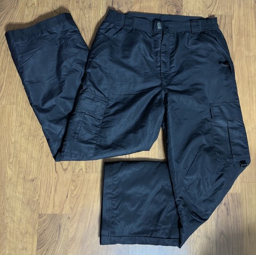 Pulse Mens Large Snow Ski Cargo Pants Black Insulated Lined Winter - Picture 2 of 11