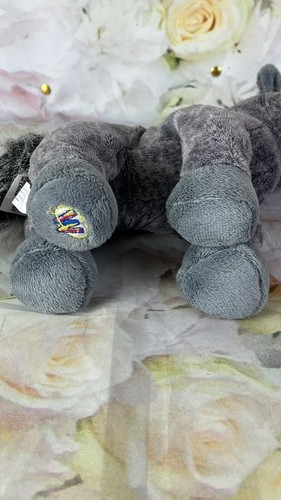 Webkinz Grey Arabian Horse Plush Ganz Gray Realistic Mane Hair Pony Stuffed Toy - Picture 10 of 15