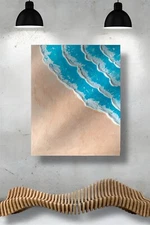 painting on canvas Tides of Serenity 8x10 Inches