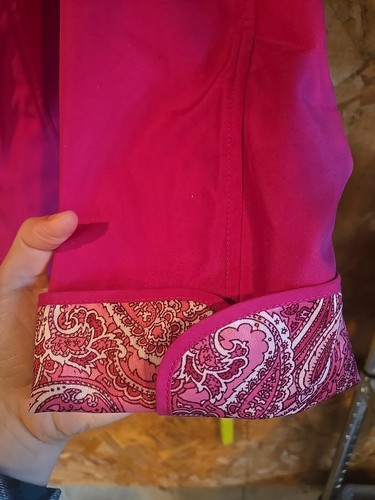 Dennis Basso Women’s Jacket Pink with Paisley Lining Size Xs Detachable Hood - Picture 3 of 11