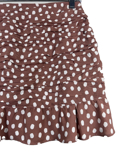 Minifalda Abercrombie & Fitch Lunares Fruncida Verano Primavera Talla Pequeña - Imagen 3 de 11
