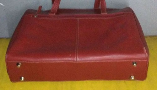 Laptop-Aktentasche Buxton rot Leder - Bild 4 von 6