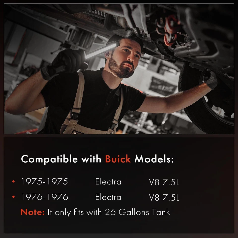 Galvanized Steel 26-Gallon Fuel Tank for Buick Electra 1975-1976 V8 7.5L 1247210 - Image 3 of 4