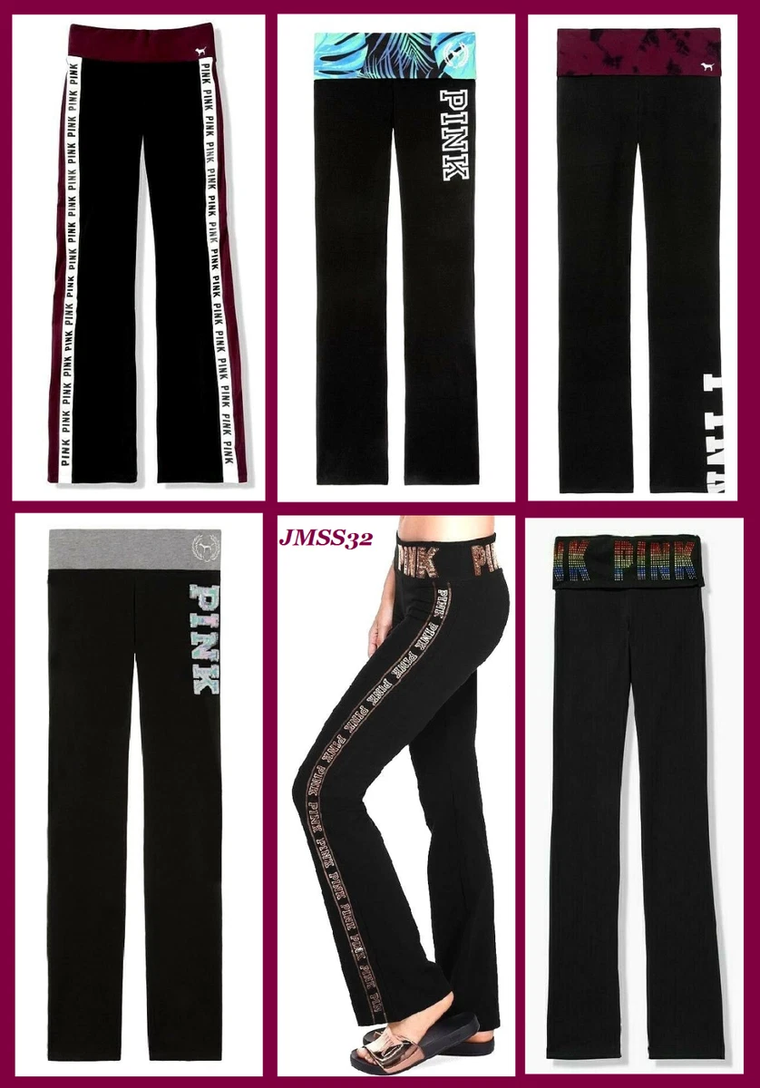 Victorias Secret Love Pink Foldover Yoga Pants. I need them all  Victoria secret  pink yoga pants, Pink yoga pants, Victoria secret pink