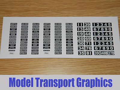 London Heritage Tram Self Adhesive Destination Blinds for OO scale 1//76 Corgi
