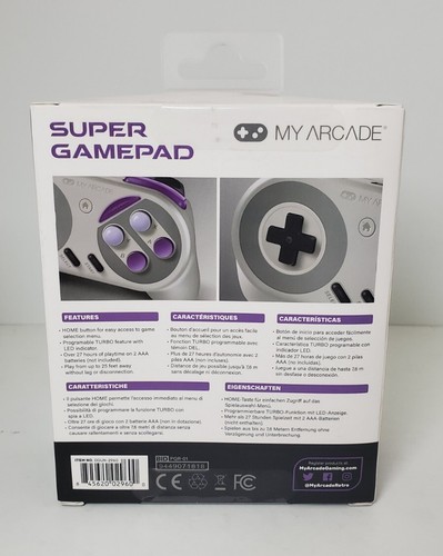Nintendo SNES Edition Wireless Controller NES WII U GamePad Gaming Control - Picture 2 of 5