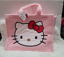 Hello Kitty Pink Sherpa Tote Bag TikTok Viral New with Tag, Hard to Find 