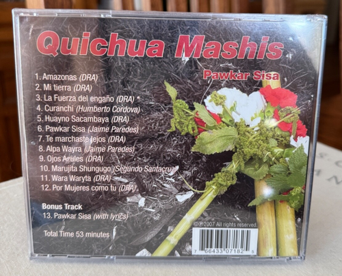 Quichua Mashis Pawkar Sisa - Music From the Andes Mountains - Sealed Band New CD - Picture 2 of 2