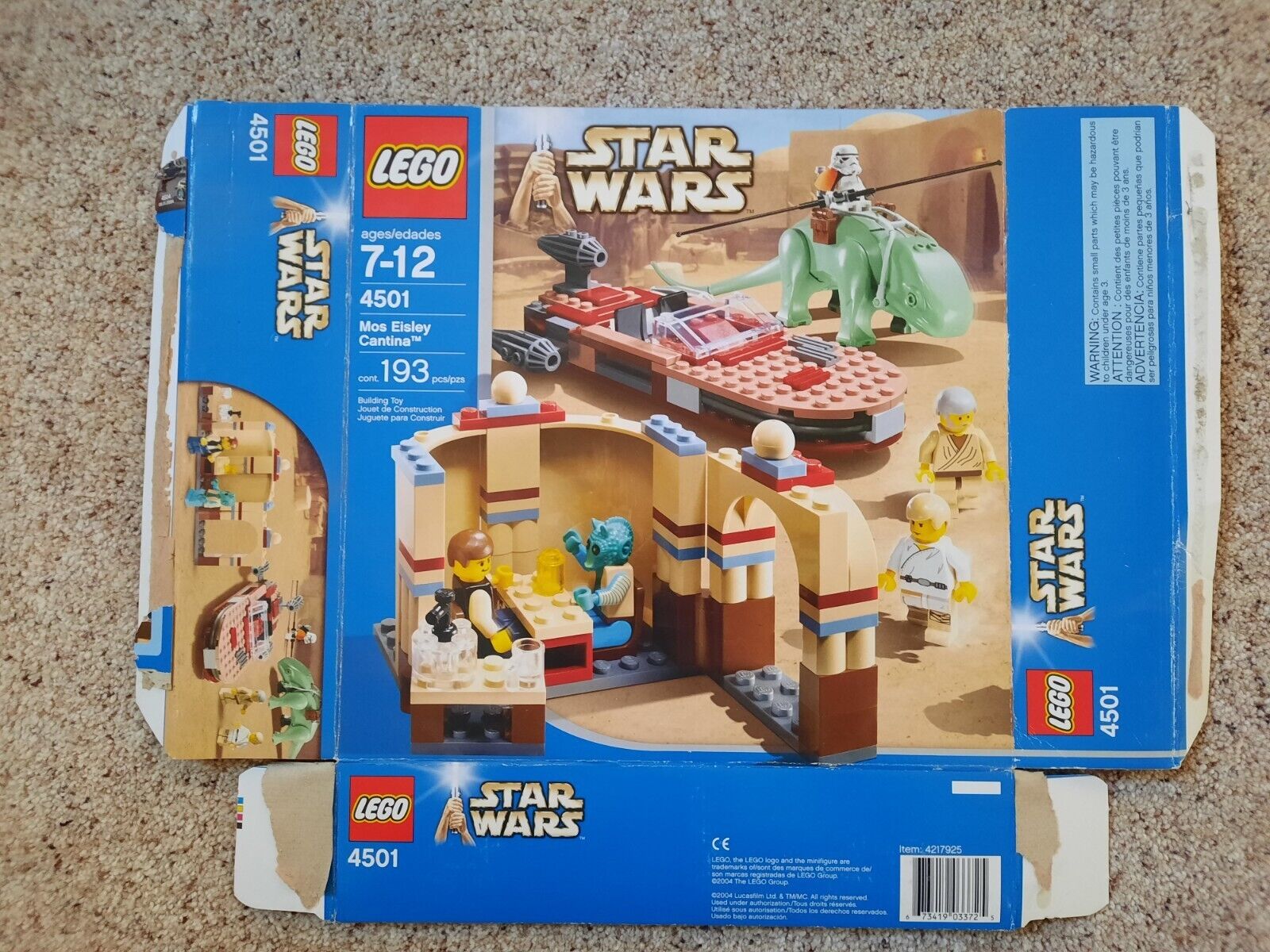 LEGO Star Wars: Mos Eisley Cantina (4501) - BOX ONLY, See pictures