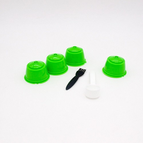 4X Refillable Reusable Coffee Capsule Pods Cup With Coffee Spoon For Dolce Gusto - Picture 11 of 19