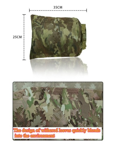 Hunting Capes Leaf Ghillie Suit Camo Camouflage Sniper Clothing Jungle Forest AU - Bild 4 von 18