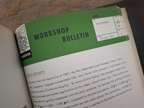OFFICIAL DEALER VOLVO VARIOUS WORKSHOP BULLETINS BOOK SET 120 140 164 1800 - Picture 5 of 5