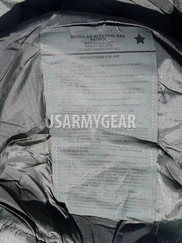 Saco de dormir modular mejorado GTX Goretex ACU IMSS + S tapete de inflado - Imagen 9 de 12