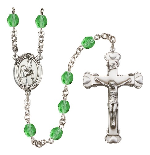 YOU CHOOSE Female Patron Saint August Birthstone Rosary NEW - Picture 14 of 164