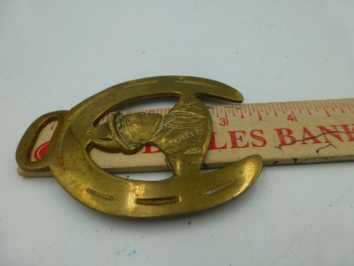 Six Vintage Horse/Bridle Brasses: Bird/Virgo/Taurus/Jockey/Mr. Micawber/Cabby - Picture 12 of 19