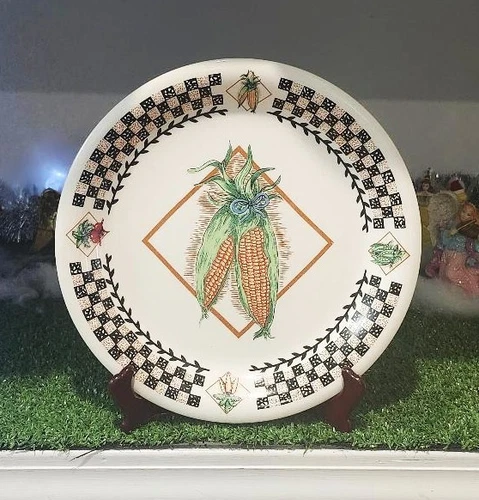 Vintage Corn Fresh Garden Tabletops Unlimited 10 1/2 Inch Dinner Plate