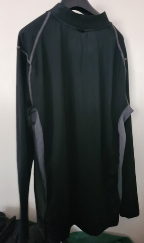 Nike Golf Core manga larga ajustado capa base anti UV Dy-Fit negro/gris XL CA955 - Imagen 9 de 14