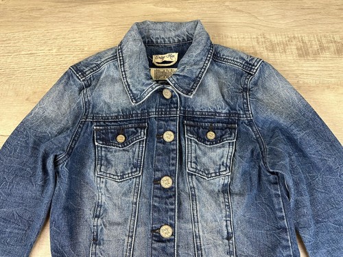 Indigo Rein Jean Jacket Stonewashed Denim 100% Cotton Women’s Size M - Picture 10 of 22