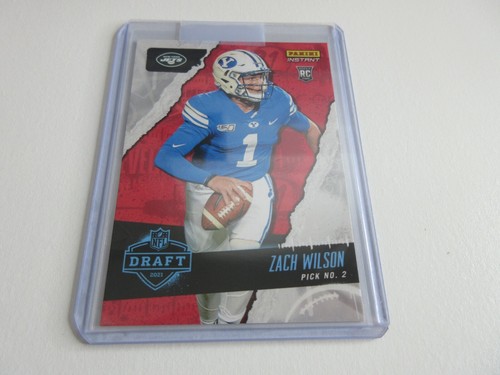2021 Panini Instant NFL Draft Night Zach Wilson Rookie RC SP Prizm 1/2894 - Picture 2 of 3