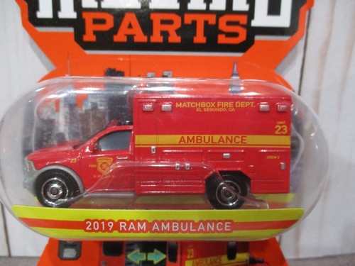 Ambulancia RAM Matchbox 2019 - ""Departamento de bomberos Matchbox"" - nueva en tarjeta - Imagen 2 de 2