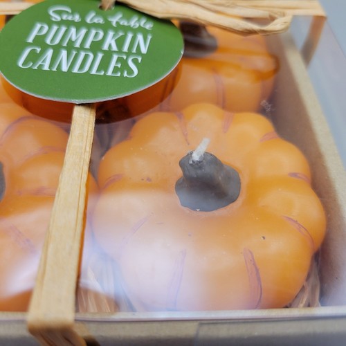 Sur la Table🍂 Candele Zucca🍂 Set di 6 - Set Regalo - NOS - In Scatola Originale - Foto 2 di 9