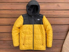 The North Face Boys Yellow Black Chimborazo Reversible Hood Jacket Size XL