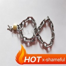 Stainless Steel Heavy Duty Handcuffs purgatory Wrist Ankle Cuff Body Restraints