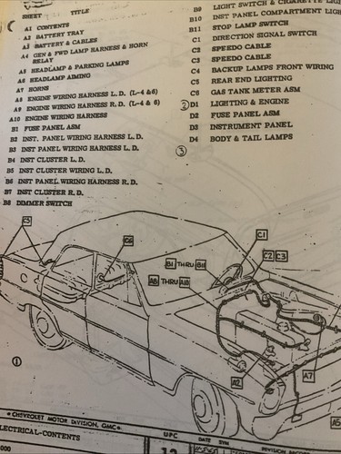 1966 Chevy II Nova Factory Assembly Instruction Manual - Picture 3 of 3