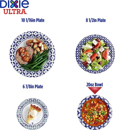 New Dixie Ultra Disposable Paper Bowls, 20 oz, 50 count Free & Fast Shipping - Picture 4 of 12