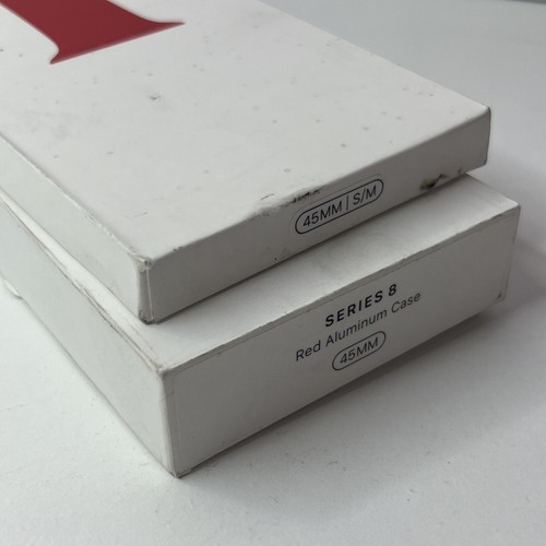 Apple Watch Series 8 Smart Watch Aluminiowa obudowa z paskiem sportowym 45mm S/M Czerwony #A - Zdjęcie 3 z 8