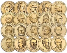 2007 TO 2020 PRESIDENTIAL DOLLAR COIN FULL SET OF 38 P or D