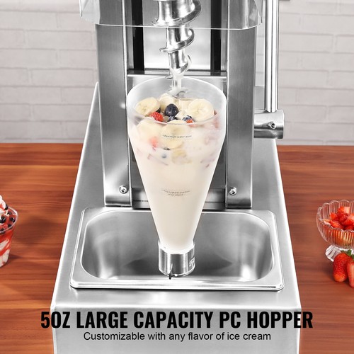VEVOR Ice Cream Blender 750W Ice Cream Mixer Stir Machine 304 Stainless Steel - Picture 4 of 12