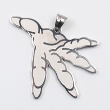 Men's claw ICP Hatchet Man Pendant stainless steel Necklace curb Chain 5mm 24''