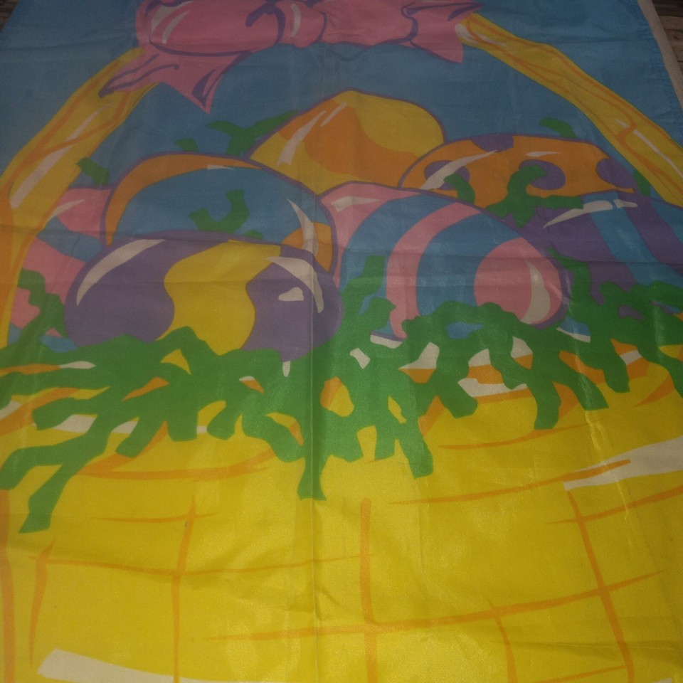 Easter Basket Eggs Spring Garden Banner Flag AGC Inc | eBay