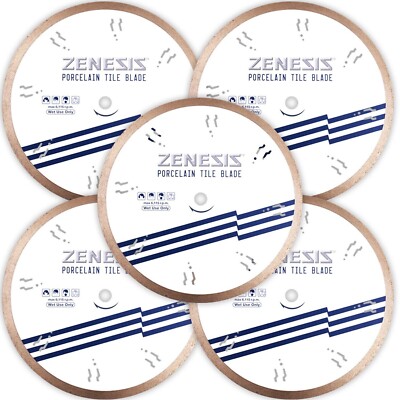 ZENESIS Diamond Blade Porcelain Tile 7 inch | 5 Blade Set