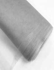 Colorful 54" by 40 Yards 120 ft Fabric Tulle Bolt for Wedding/ Decor/ Silver