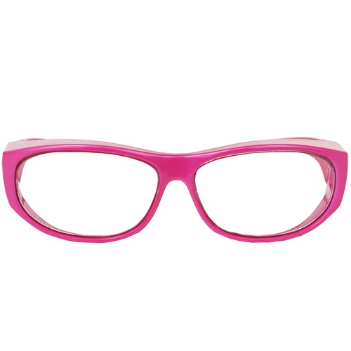 Global Vision Escort Women's Safety OTG Glasses Pink Frames Clear Lenses - Picture 2 of 7